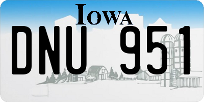 IA license plate DNU951