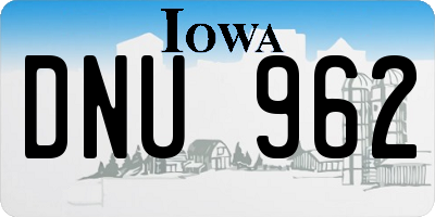 IA license plate DNU962
