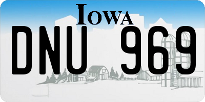 IA license plate DNU969