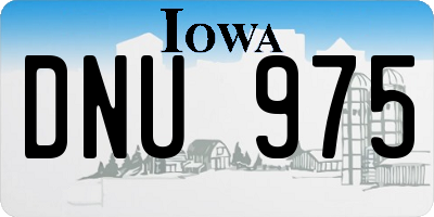 IA license plate DNU975