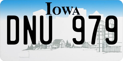 IA license plate DNU979