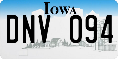 IA license plate DNV094