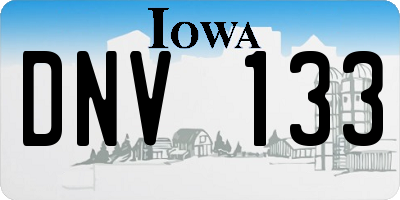 IA license plate DNV133