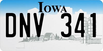 IA license plate DNV341
