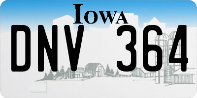 IA license plate DNV364