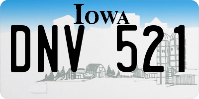 IA license plate DNV521