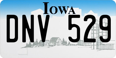 IA license plate DNV529