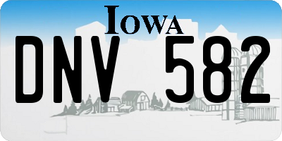 IA license plate DNV582