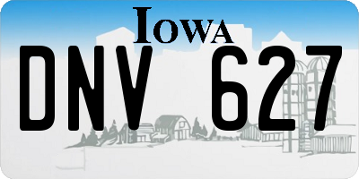 IA license plate DNV627