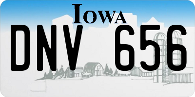 IA license plate DNV656