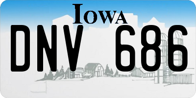 IA license plate DNV686
