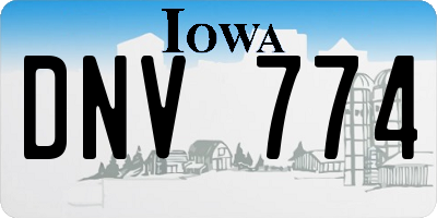IA license plate DNV774