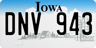 IA license plate DNV943