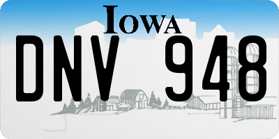 IA license plate DNV948