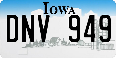 IA license plate DNV949