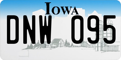 IA license plate DNW095