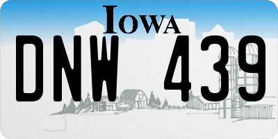 IA license plate DNW439