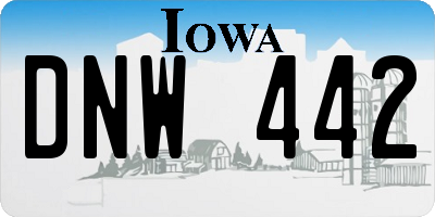 IA license plate DNW442