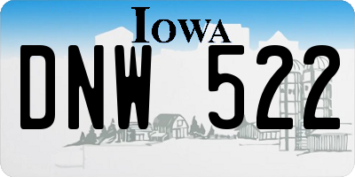 IA license plate DNW522