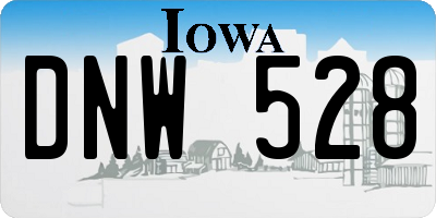 IA license plate DNW528