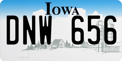 IA license plate DNW656