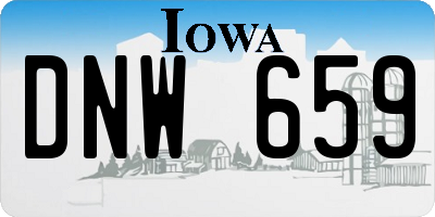 IA license plate DNW659