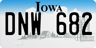IA license plate DNW682