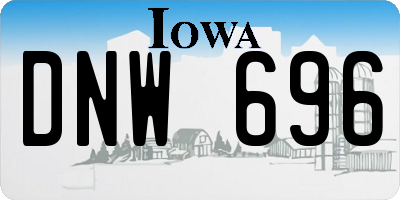 IA license plate DNW696