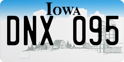IA license plate DNX095