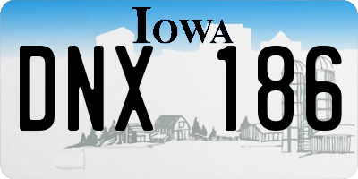 IA license plate DNX186