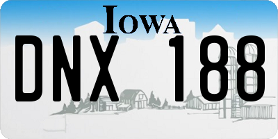 IA license plate DNX188