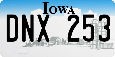 IA license plate DNX253