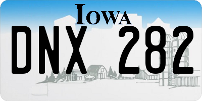 IA license plate DNX282