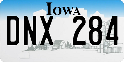 IA license plate DNX284