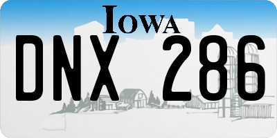 IA license plate DNX286
