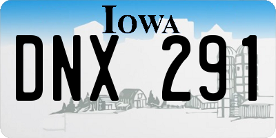 IA license plate DNX291