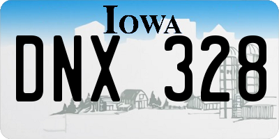 IA license plate DNX328