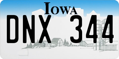 IA license plate DNX344