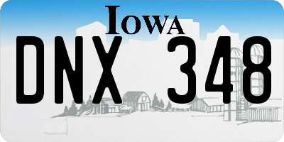IA license plate DNX348
