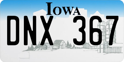 IA license plate DNX367