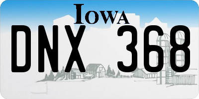 IA license plate DNX368