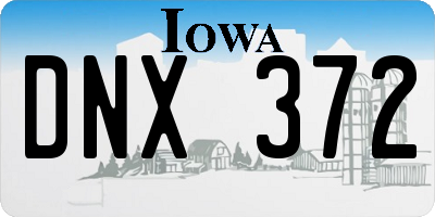 IA license plate DNX372