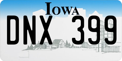 IA license plate DNX399
