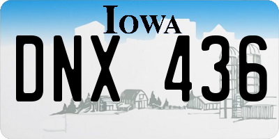 IA license plate DNX436