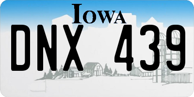 IA license plate DNX439