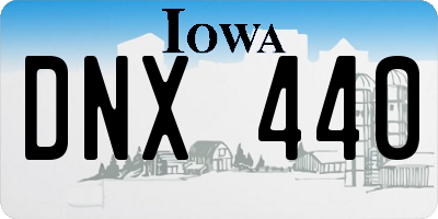 IA license plate DNX440