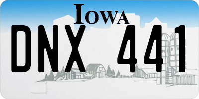 IA license plate DNX441