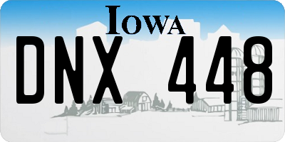 IA license plate DNX448
