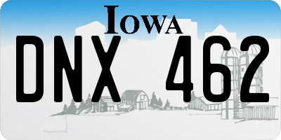 IA license plate DNX462