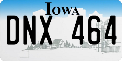 IA license plate DNX464
